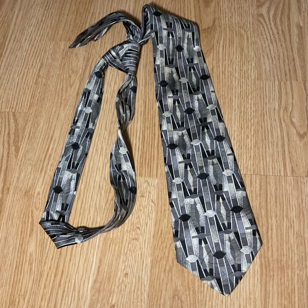 Zylos George Machado Silk Patterned Neck Tie